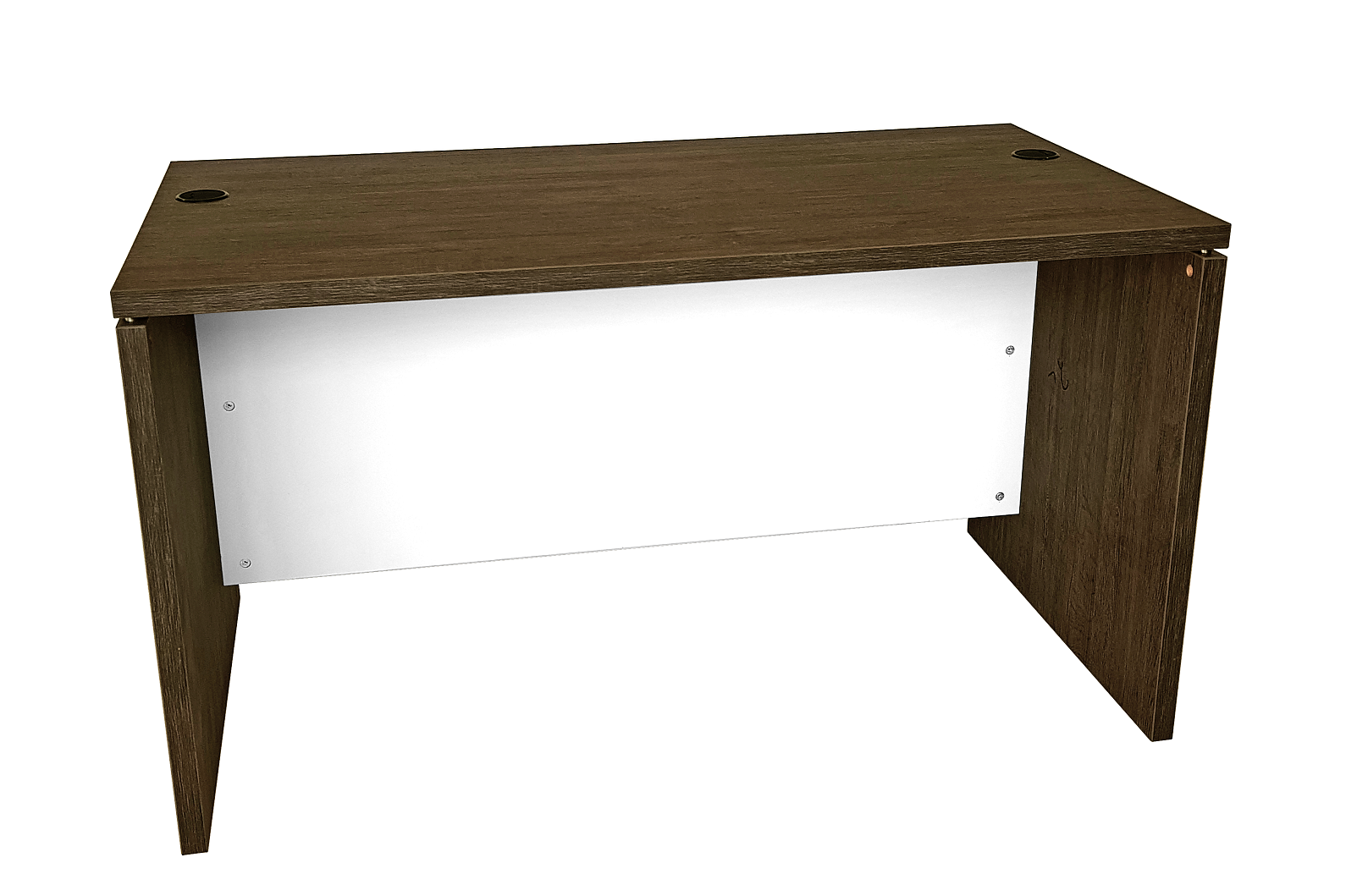 Office Desk Shell With Floating Top 1350Wx700D- Aged Stone