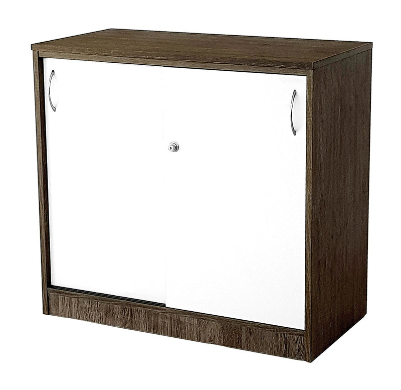 Sliding Door Credenza 800Lx400D - Aged Stone